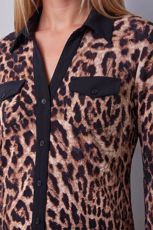 Roman Natural Animal Print Top - 14 Image 4