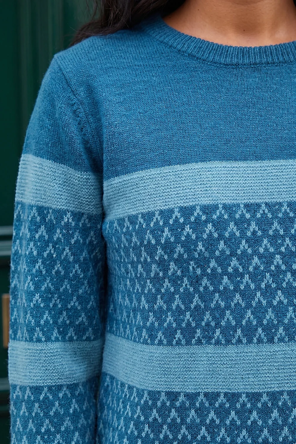 Roman Teal Stripe Jumper - 20 Image 4