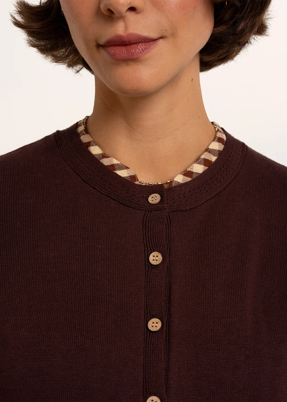 Brakeburn Burgundy Mia Knitted Cardigan - 8 Image 3