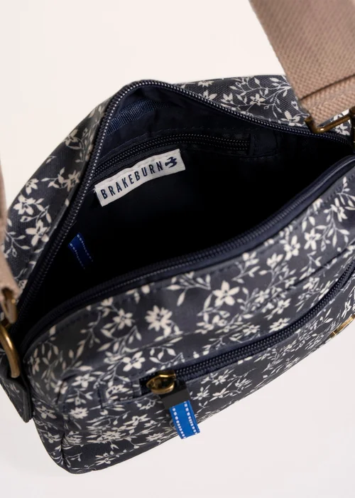 Brakeburn Navy Sabine Willow Storm Printed Cross Body Bag - One Size Image 3