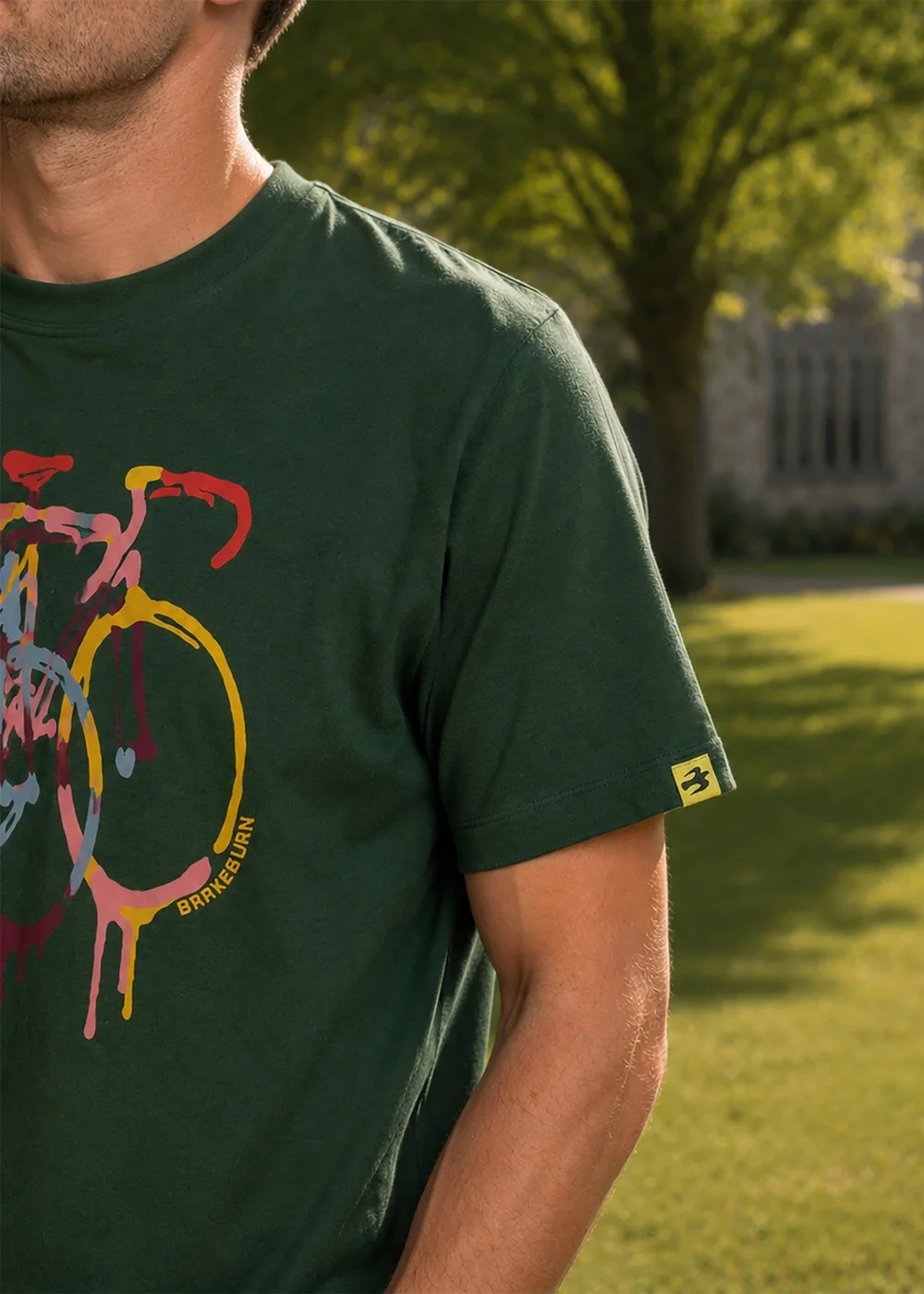 Brakeburn Green Neasden Pained Bikes T-Shirt - XL Image 1