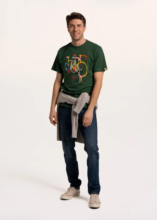 Brakeburn Green Neasden Pained Bikes T-Shirt - XL Image 2