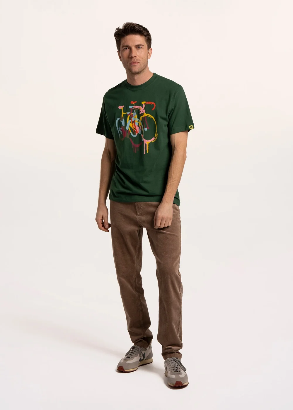 Brakeburn Green Neasden Pained Bikes T-Shirt - XL Image 4