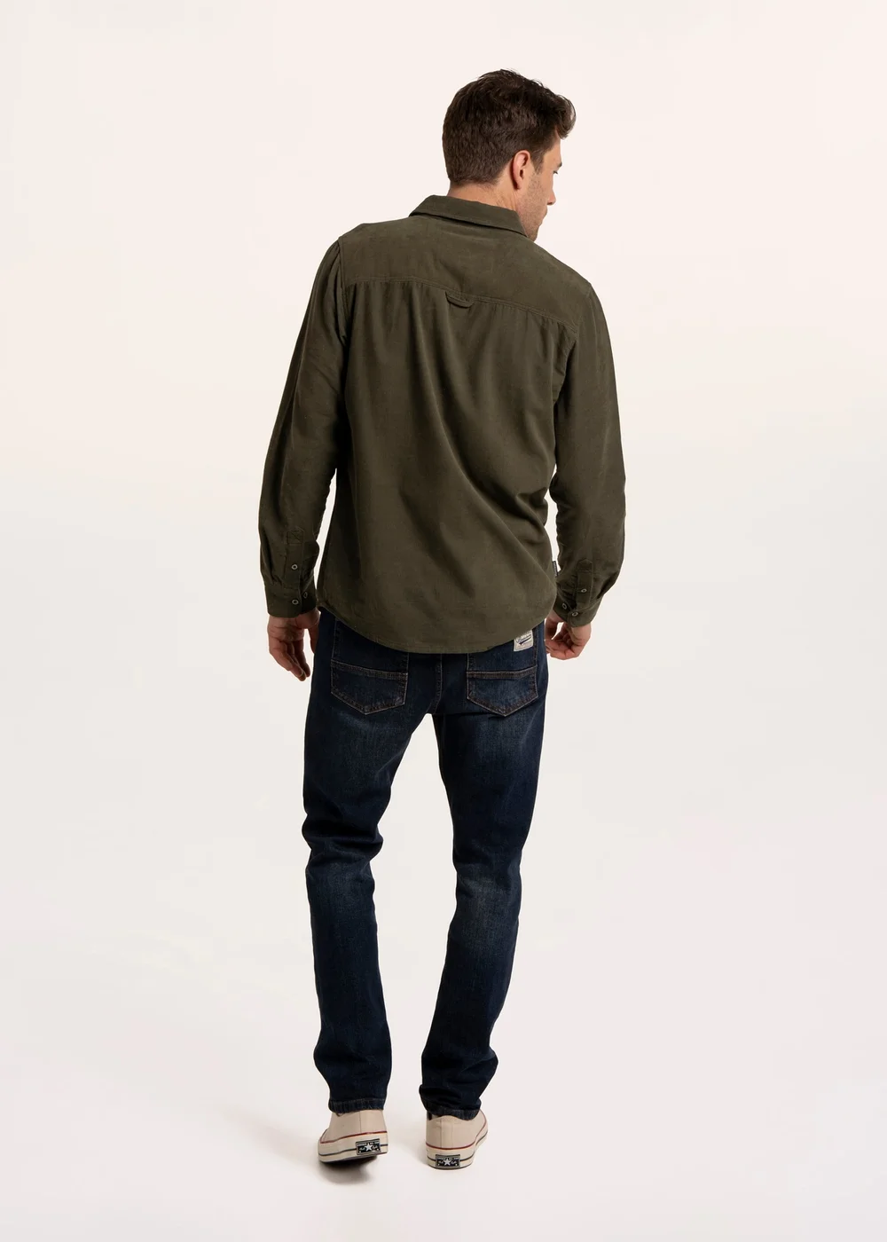 Brakeburn Green Debden Cord Shirt - M Image 2