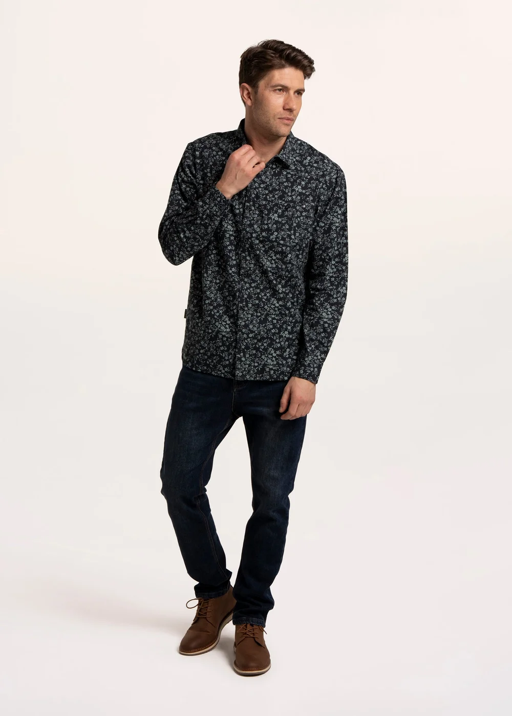 Brakeburn Blue Chancery Floral Printed shirt - 2XL Image 5