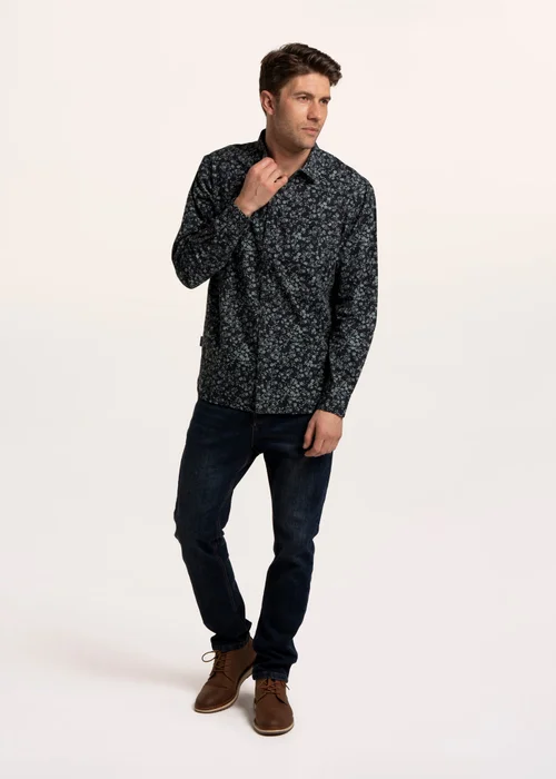 Brakeburn Blue Chancery Floral Printed shirt - 2XL Image 5
