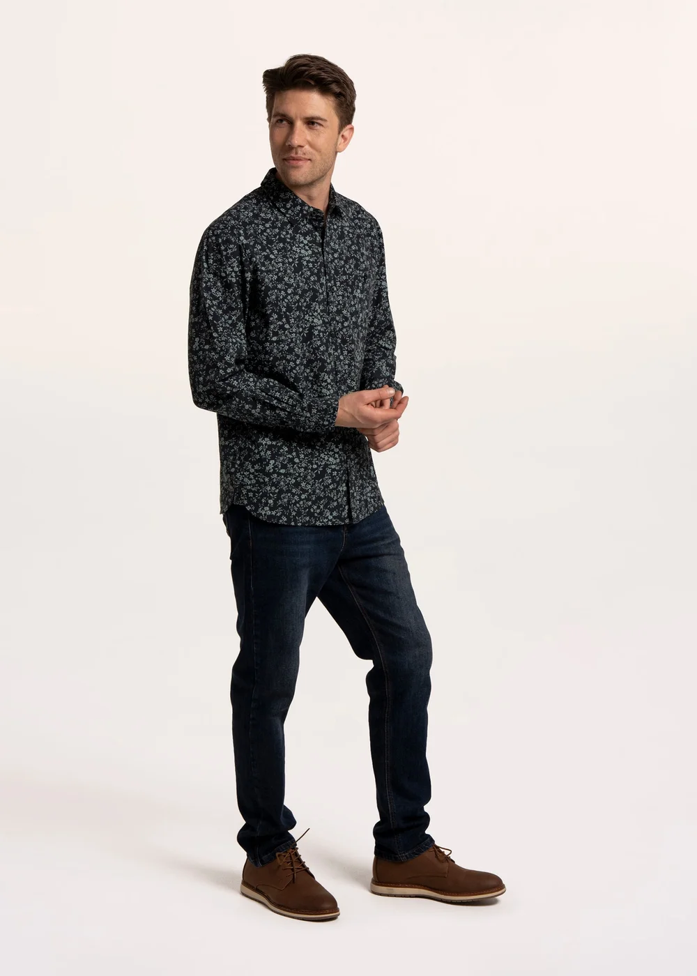 Brakeburn Blue Chancery Floral Printed shirt - 2XL Image 3