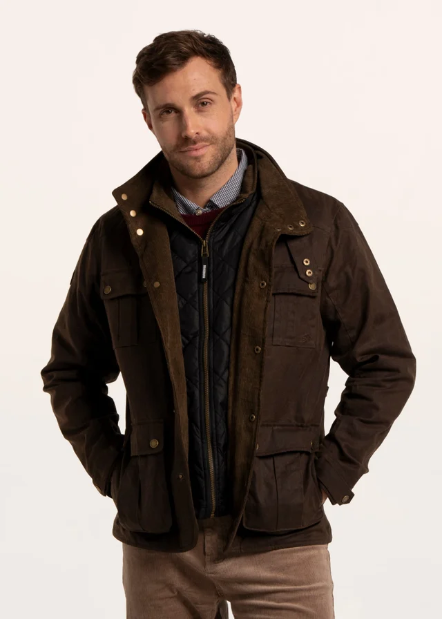 Brakeburn Brown Baker Waxed Flap Pocket Jacket