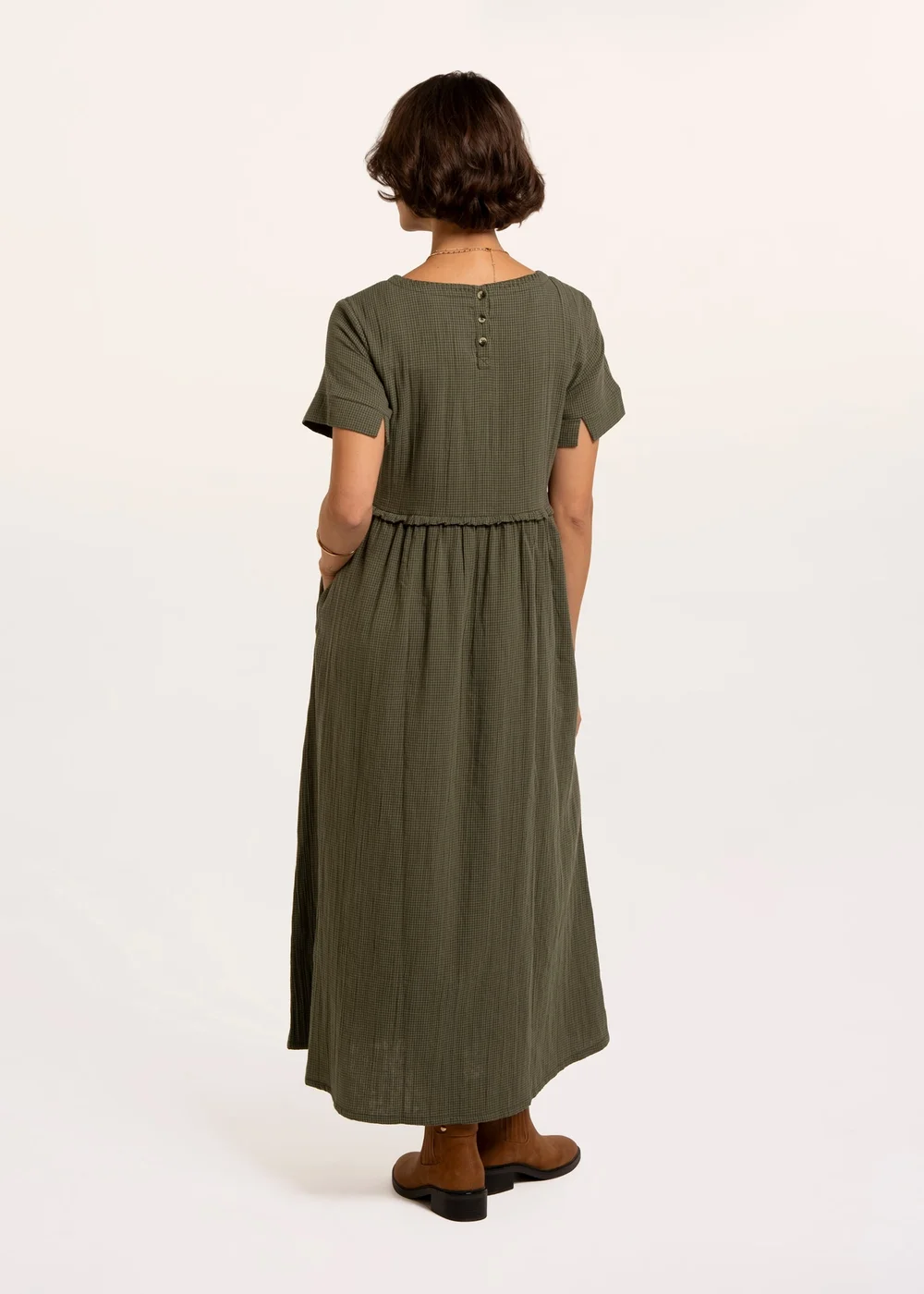 Brakeburn Khaki Perla Dress - 20 Image 2
