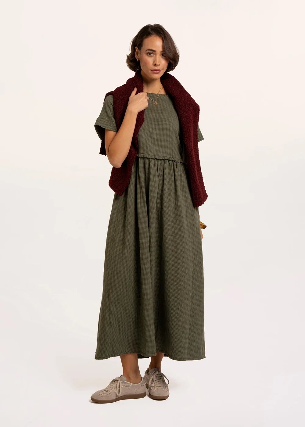 Brakeburn Khaki Perla Dress - 20 Image 5