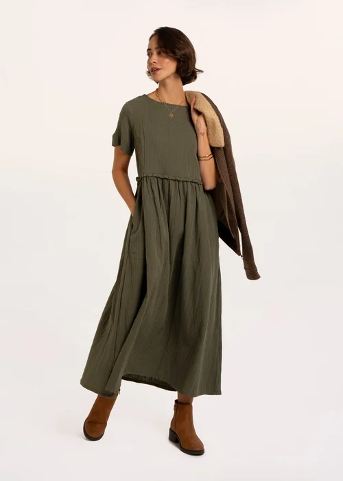 Brakeburn Khaki Perla Dress - 20 Image 1