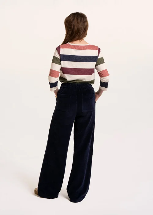 Brakeburn Multi Lulworth Multi Colour Stripe 3/4 Sleeve T-Shirt - 10 Image 2