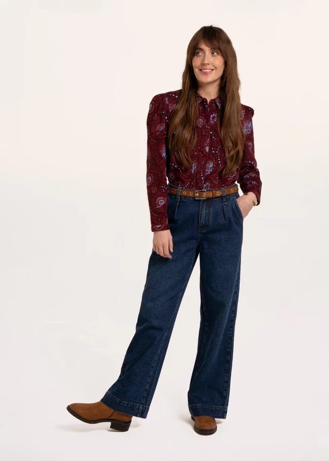 Brakeburn Burgundy Rania Blouse