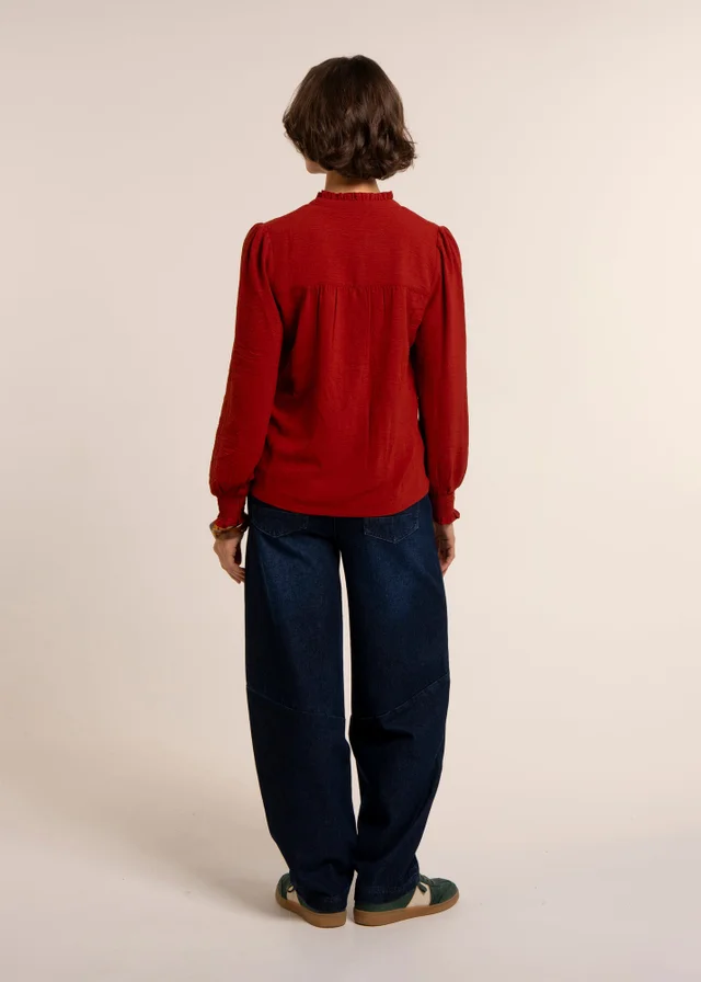 Brakeburn Red Lea Blouse
