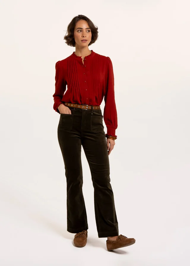 Brakeburn Red Lea Blouse