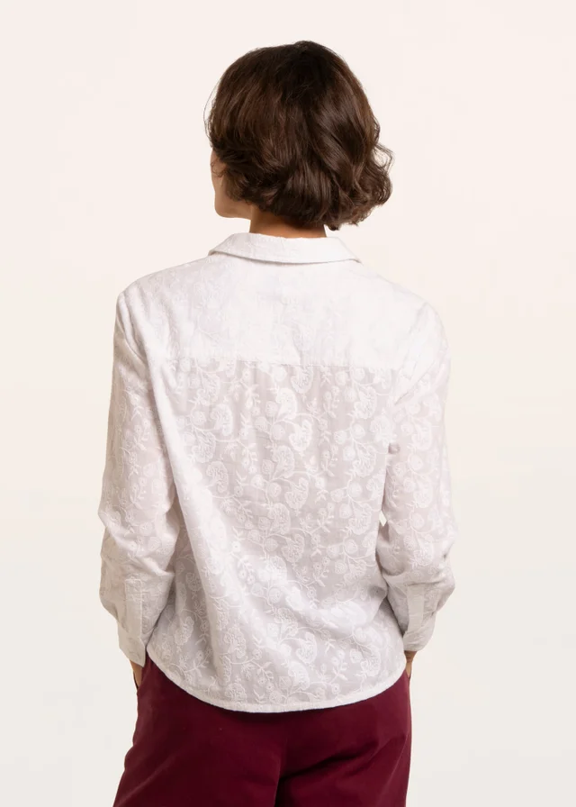 Brakeburn White Flora Blouse