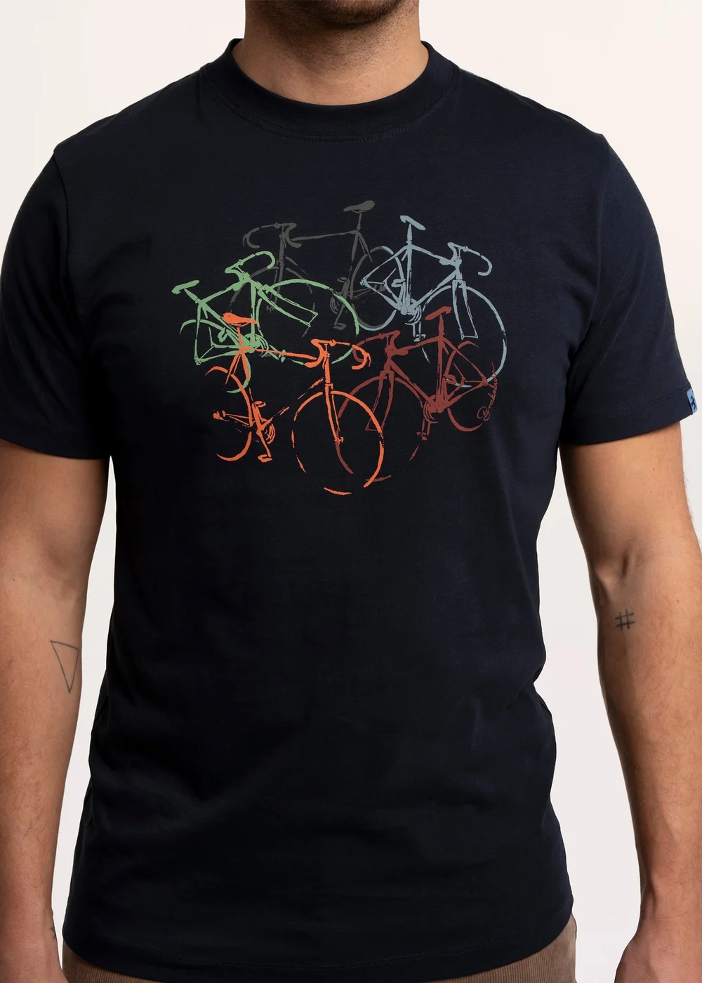 Brakeburn Navy Northolt Bike Stack T-Shirt - L Image 4