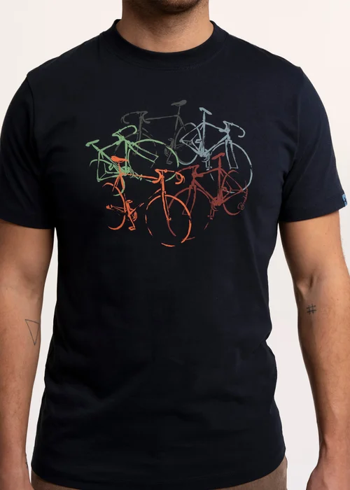 Brakeburn Navy Northolt Bike Stack T-Shirt - L Image 4