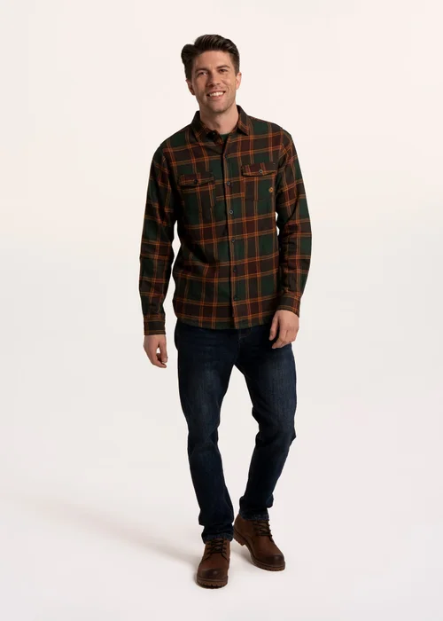 Brakeburn Green Finsbury Check Shirt - L Image 1