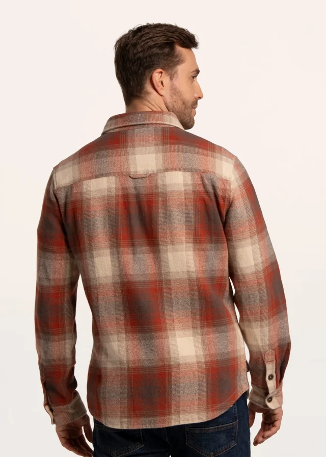 Brakeburn Rust Gunnersbury Check Shirt