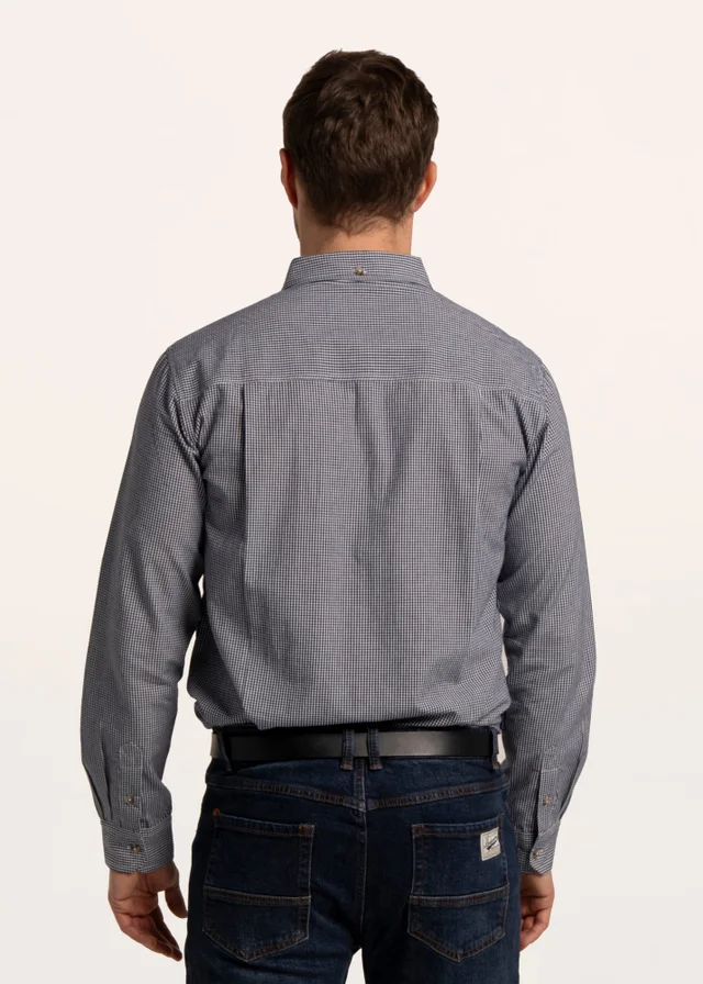 Brakeburn Blue Eastcote Gingham Shirt