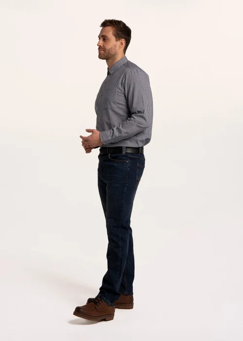 Brakeburn Blue Eastcote Gingham Shirt - 2XL Image 3
