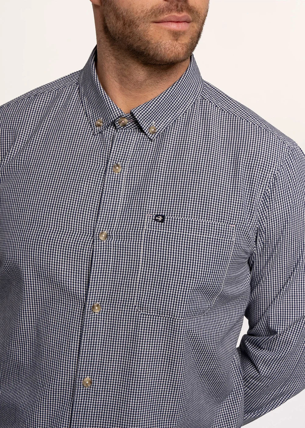 Brakeburn Blue Eastcote Gingham Shirt - 2XL Image 4