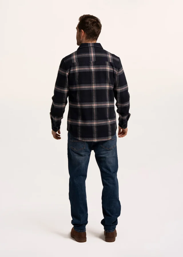 Brakeburn Navy Epping Check Shirt
