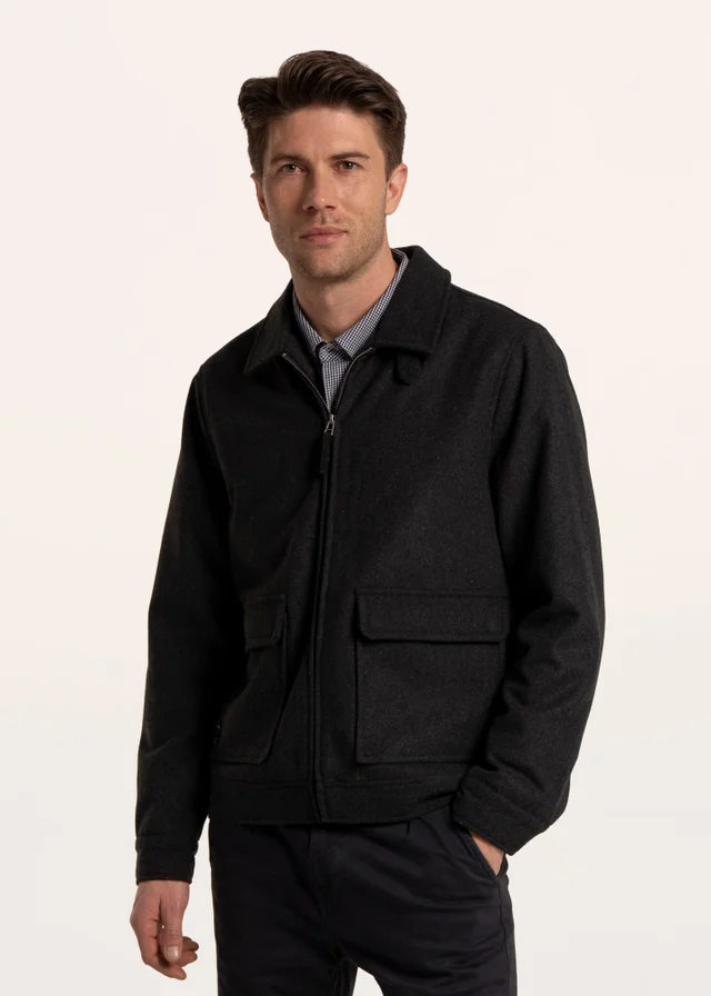 Brakeburn Grey Barkingside Zip Through Jacket
