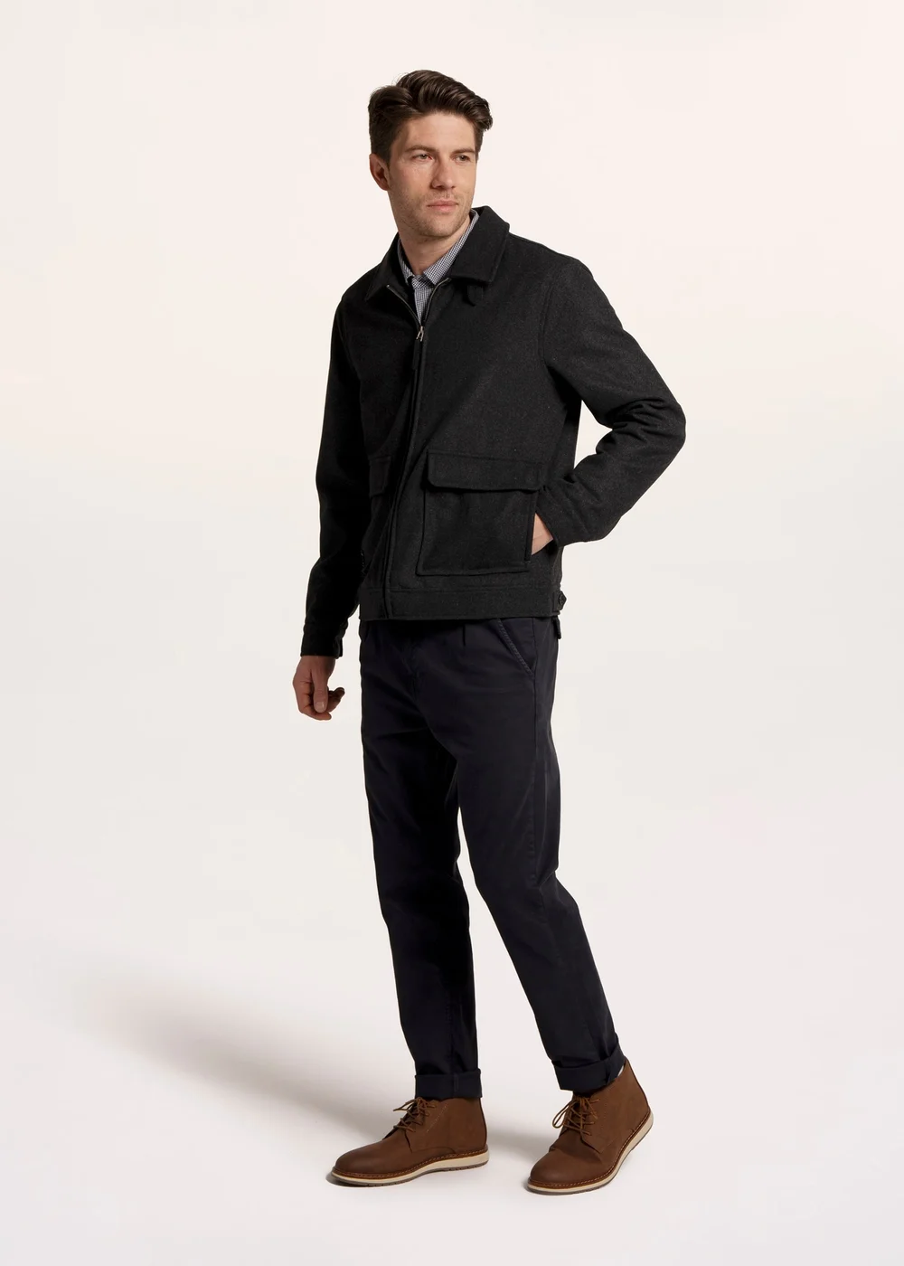 Brakeburn Grey Barkingside Zip Through Jacket - 2XL Image 3