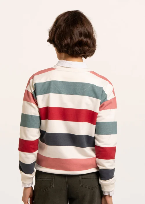 Brakeburn Multi Rockford Striped Drop Shoulder Crew Neck Sweatshirt - 16 Image 2