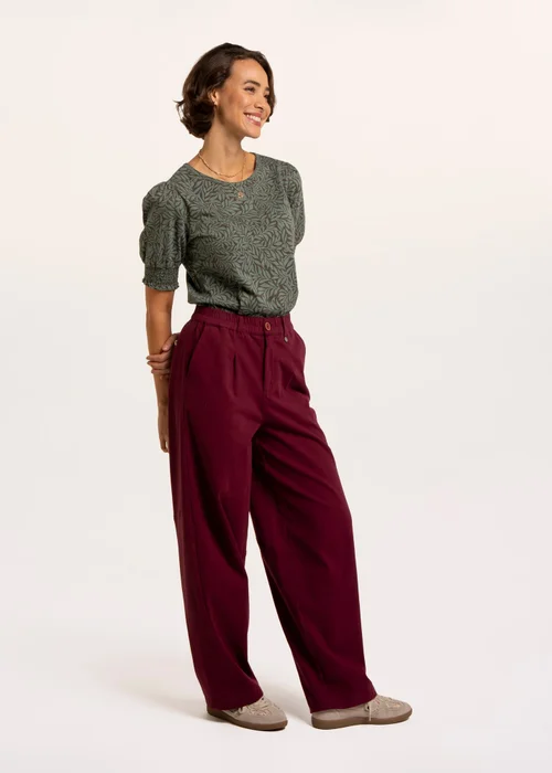 Brakeburn Burgundy Kael Trouser - 10 Image 3