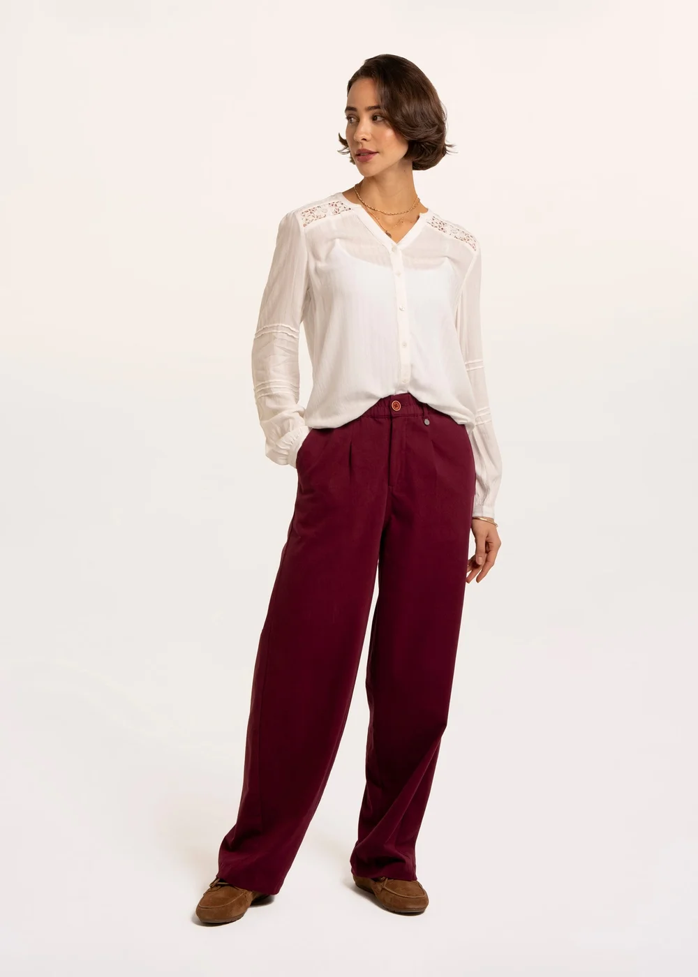 Brakeburn Burgundy Kael Trouser - 10 Image 1