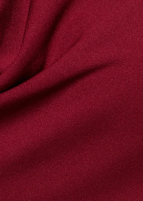 Goddiva Burgundy Halterneck Cowl Neck Backless Scuba Crepe Maxi Dress - 12 Image 4