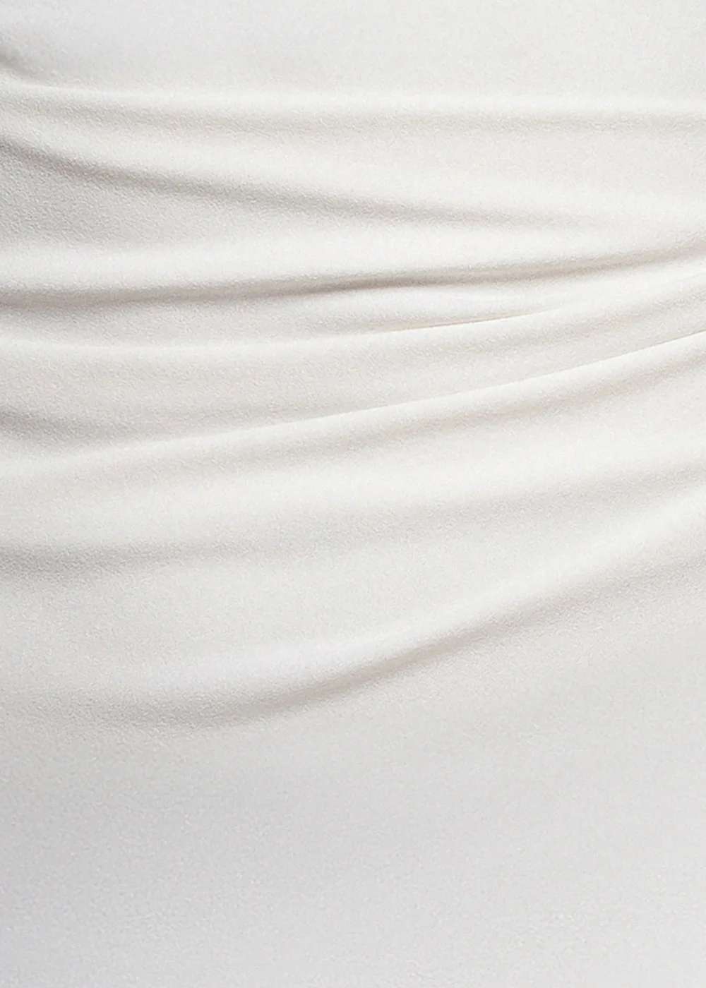 Goddiva White Asymmetric One Shoulder Front Split Scuba Crepe Maxi Dress - 14 Image 4