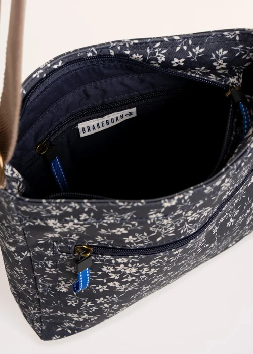 Brakeburn Navy Sierra Willow Storm Printed Cross Body Bag - One Size Image 3