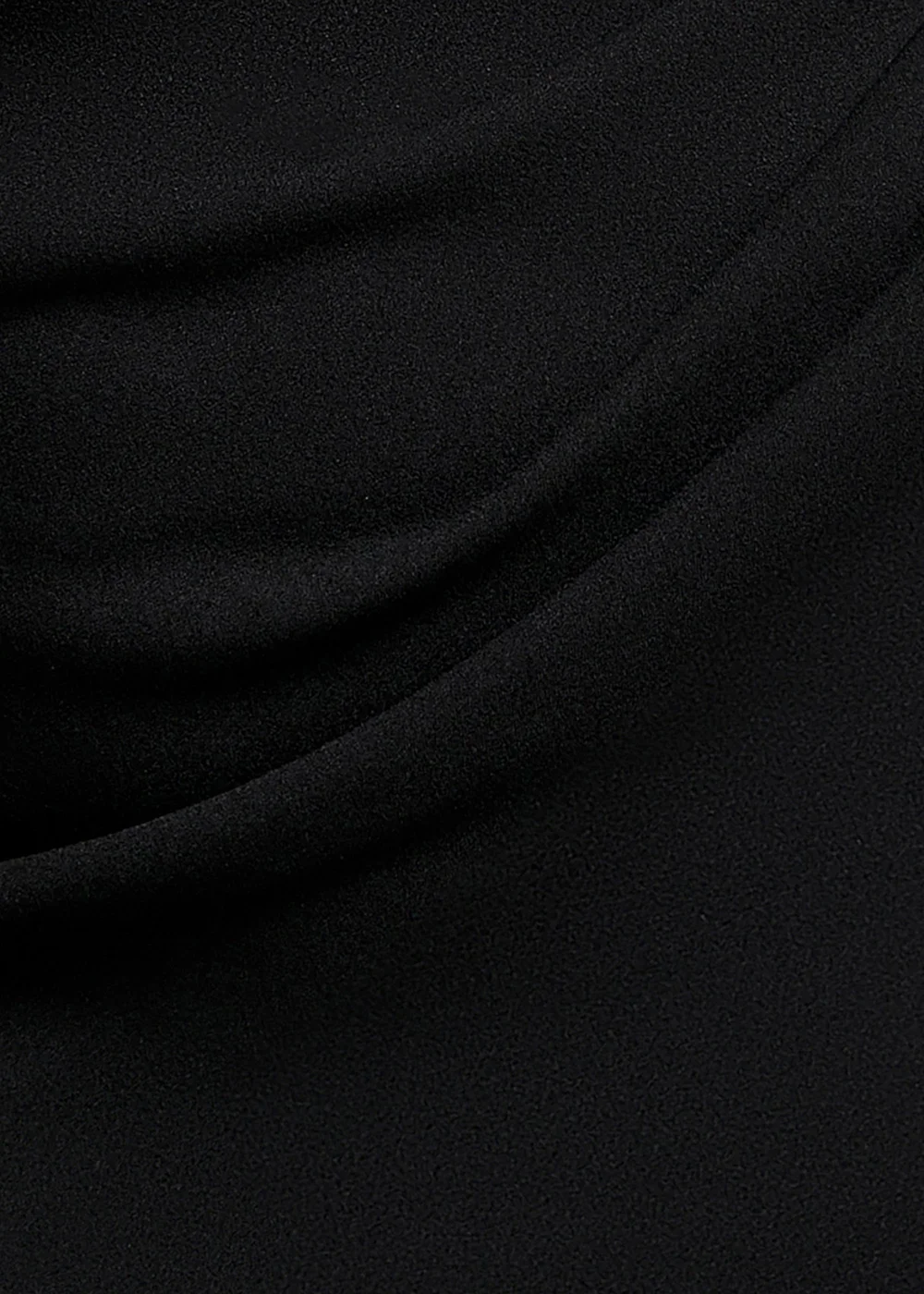 Goddiva Black Pleated Bardot Wrap Mermaid Maxi Dress - 10 Image 3
