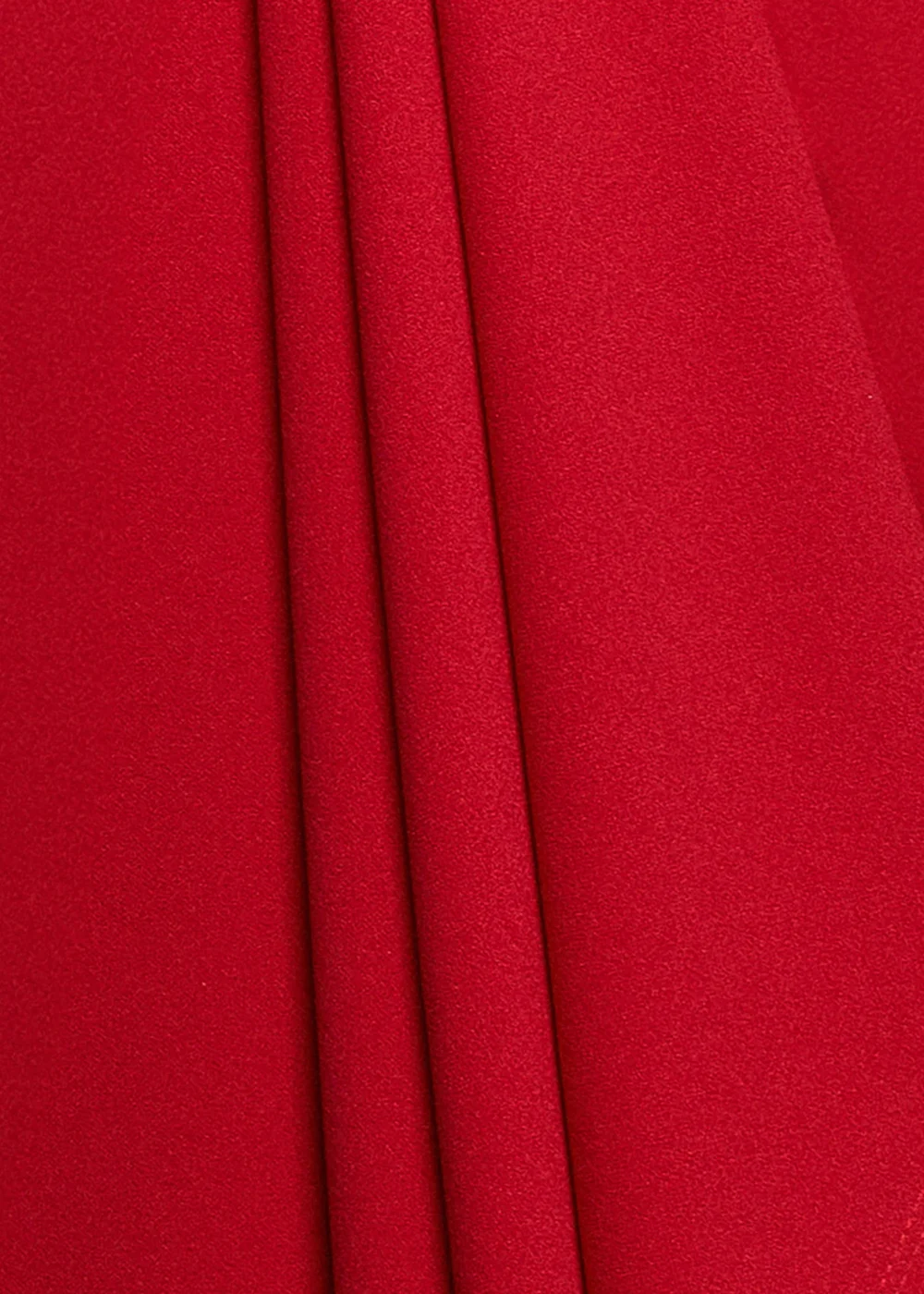 Goddiva Red Front Wrap Asymmetric Hem Scuba Maxi Dress - 10 Image 4