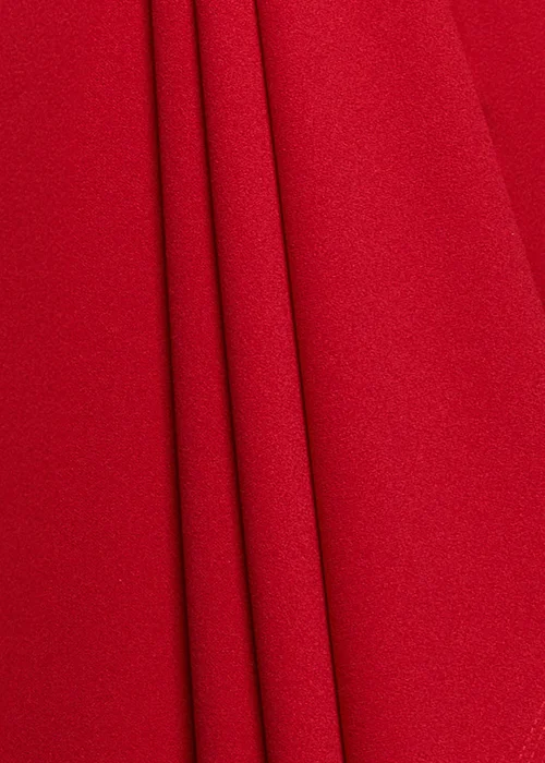 Goddiva Red Front Wrap Asymmetric Hem Scuba Maxi Dress - 10 Image 4