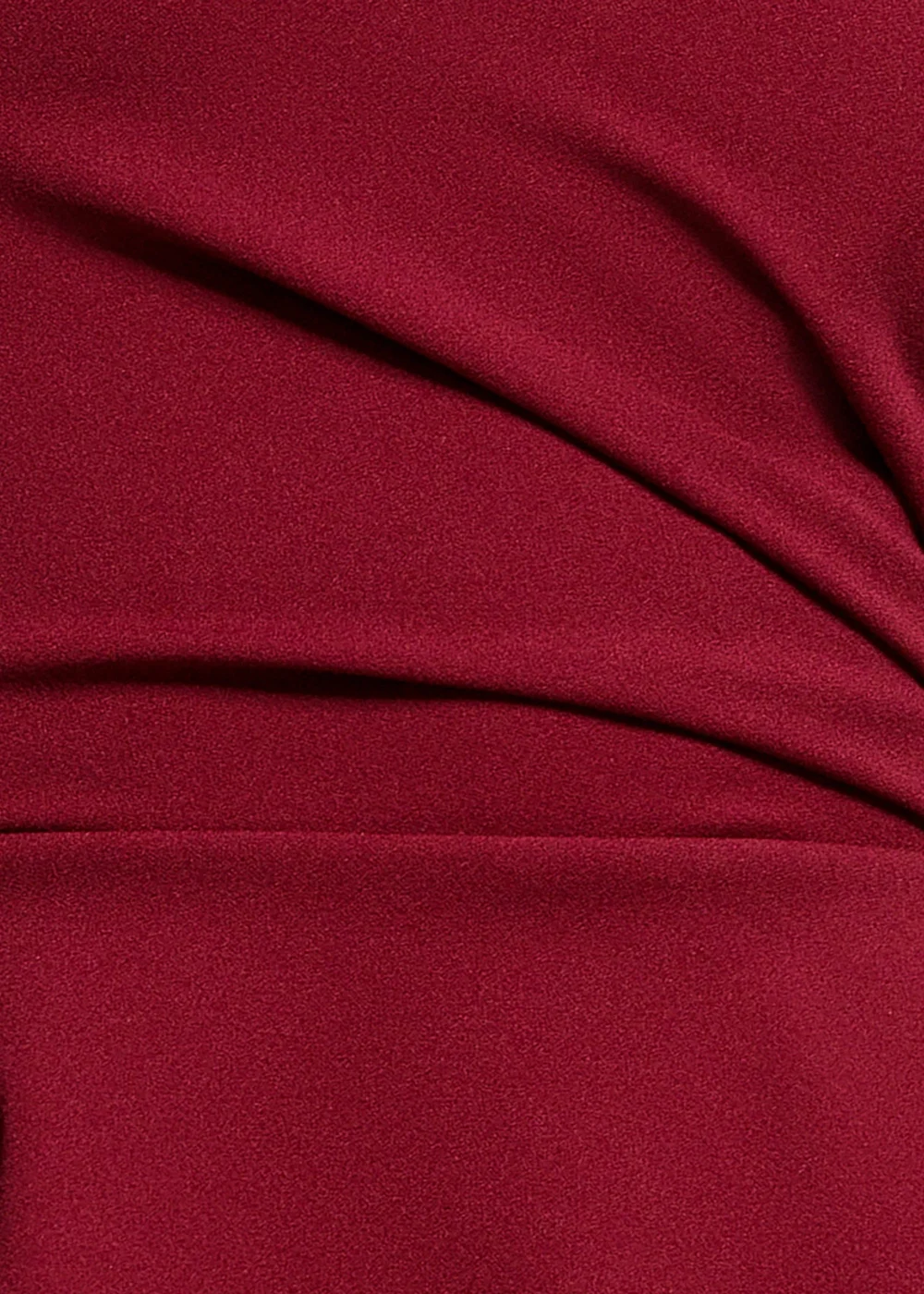 Goddiva Burgundy Cap Sleeve Sweetheart Peplum Scuba Maxi Dress - 16 Image 4