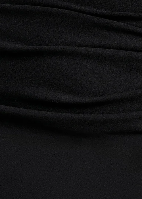 Goddiva Black Off Shoulder Bardot Maxi Dress With Split Cape Sleeves - 14 Image 4
