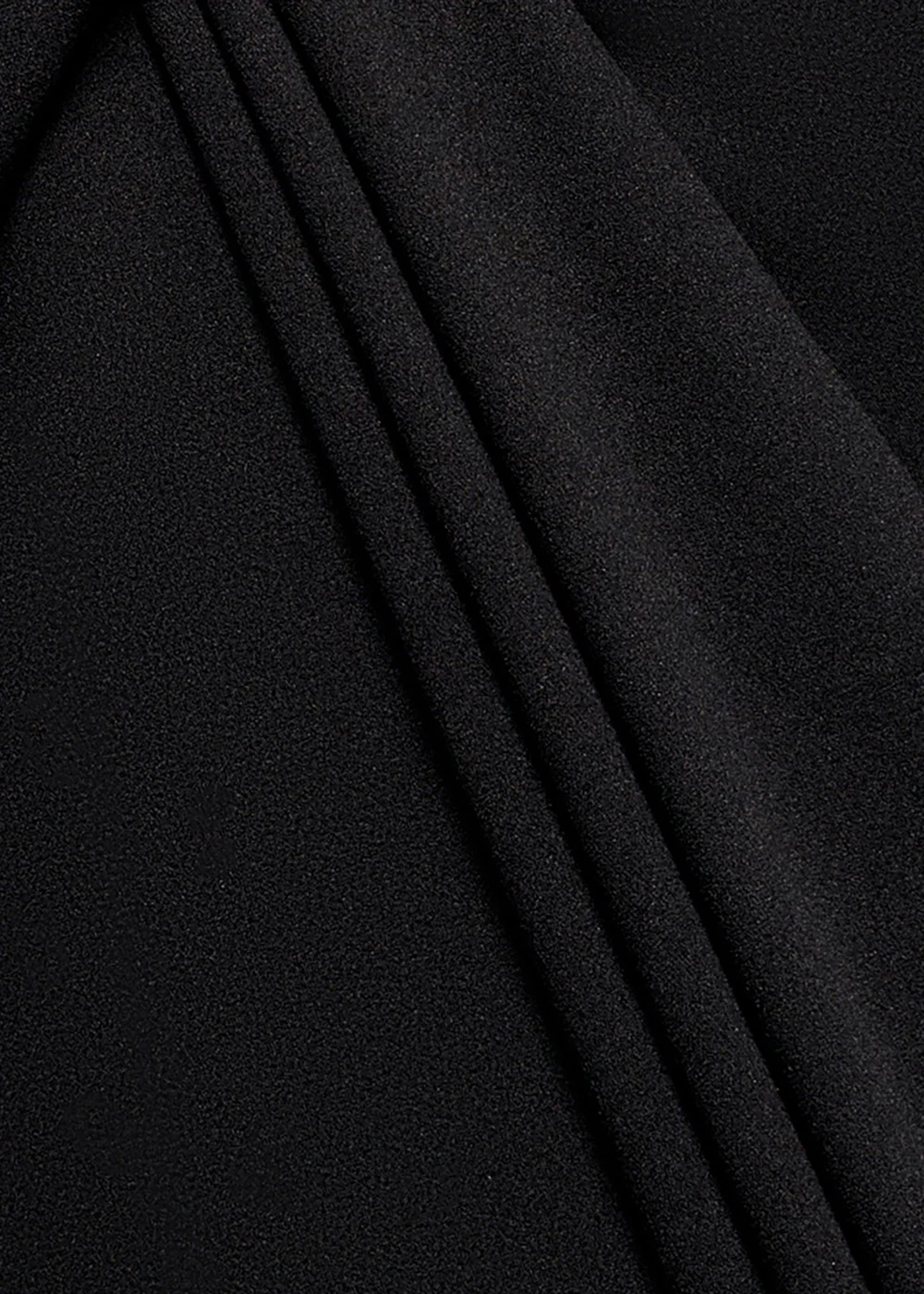 Goddiva Black Front Wrap Asymmetric Hem Scuba Maxi Dress - 14 Image 4