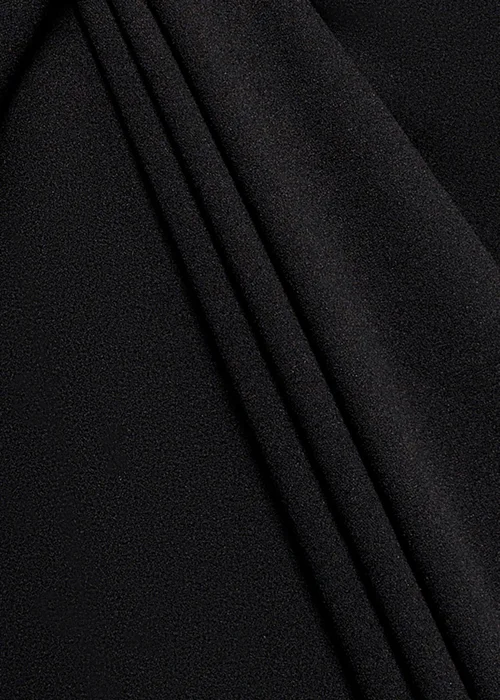 Goddiva Black Front Wrap Asymmetric Hem Scuba Maxi Dress - 14 Image 4
