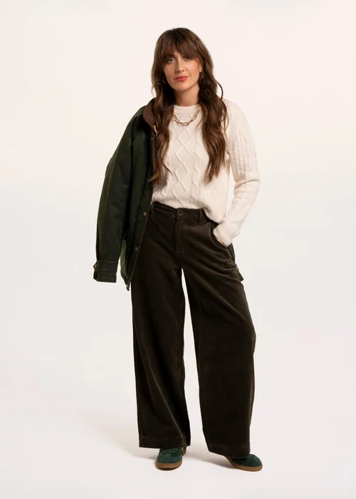 Brakeburn Khaki Spindle Cord Trouser - 18 Image 1