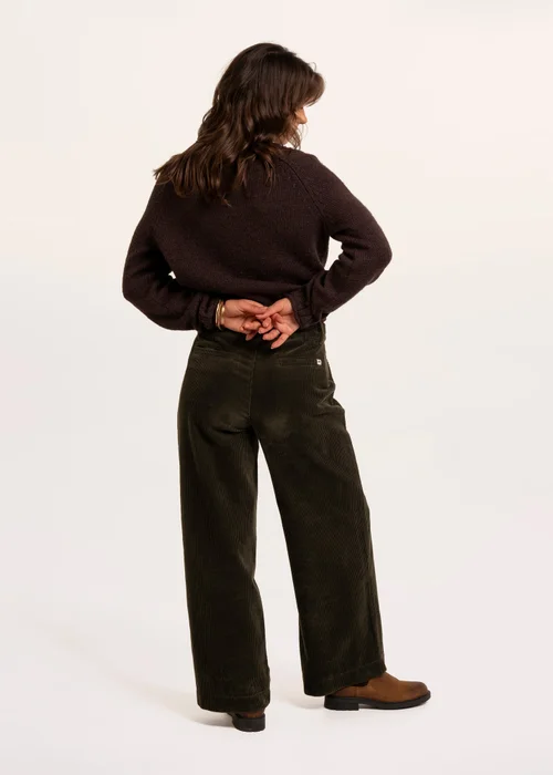 Brakeburn Khaki Spindle Cord Trouser - 18 Image 2