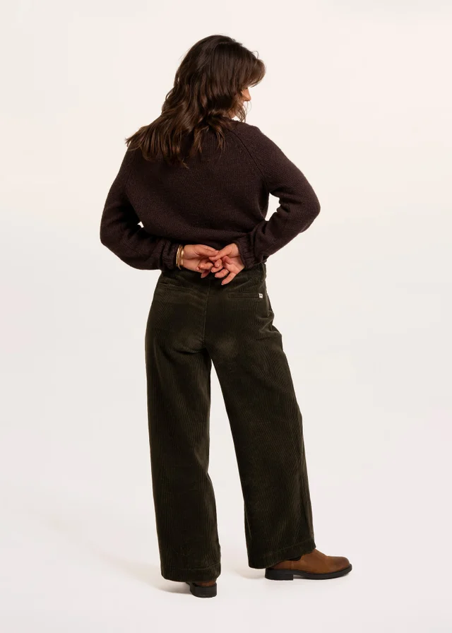 Brakeburn Khaki Spindle Cord Trouser