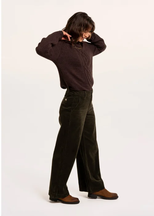 Brakeburn Khaki Spindle Cord Trouser - 18 Image 3