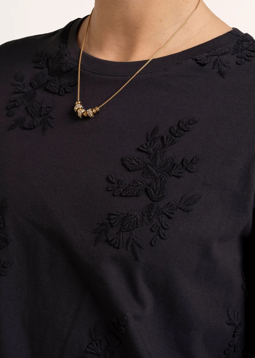 Brakeburn Navy Daria Embroidered Long Sleeve T-Shirt - 12 Image 4