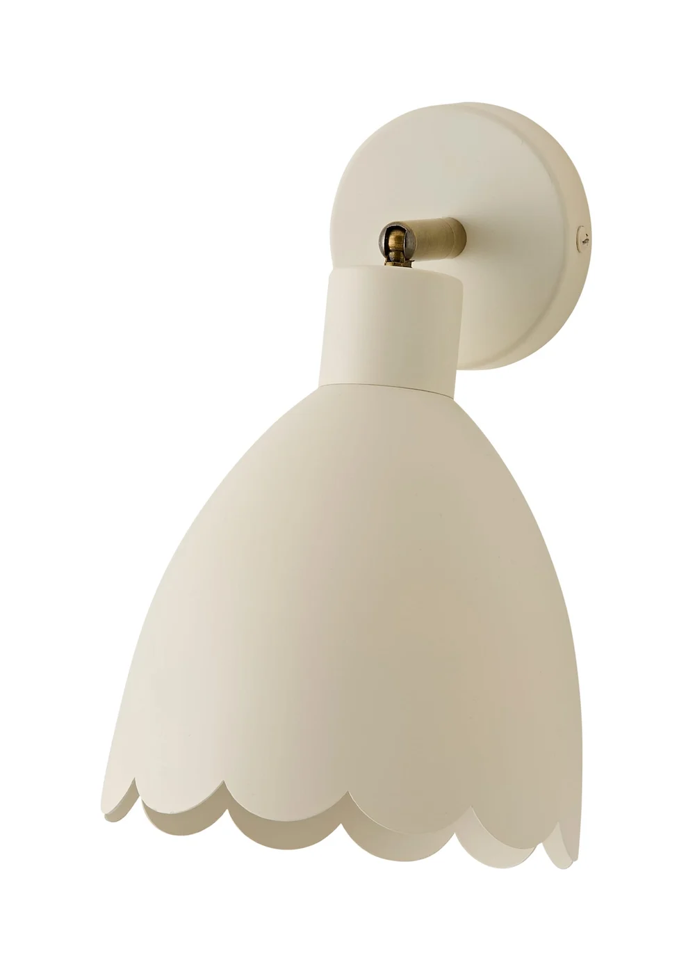ValueLights Millie Cream Flower Scallop Wall Light - One Size Image 5