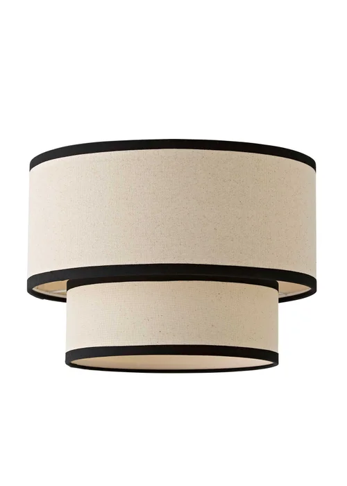 ValueLights Jodie Black Trim Two Tier Ceiling Pendant Shade - One Size Image 5